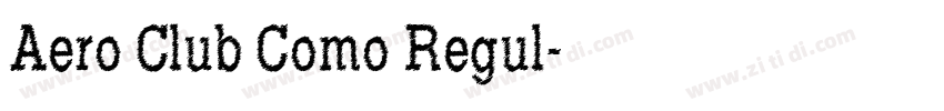Aero Club Como Regul字体转换